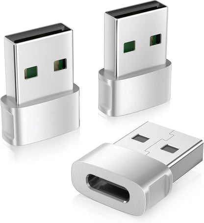 Iphone 16 16E 15 Pro Max Car Charger Adapter 3Pack,Usb to USB C Converter Type C Female to a Male for Apple Iphone 14 Plus,Iwatch 10,Airpods 4,Ipad 11 Mini 7 Air 6,Samsung Galaxy S25 A54